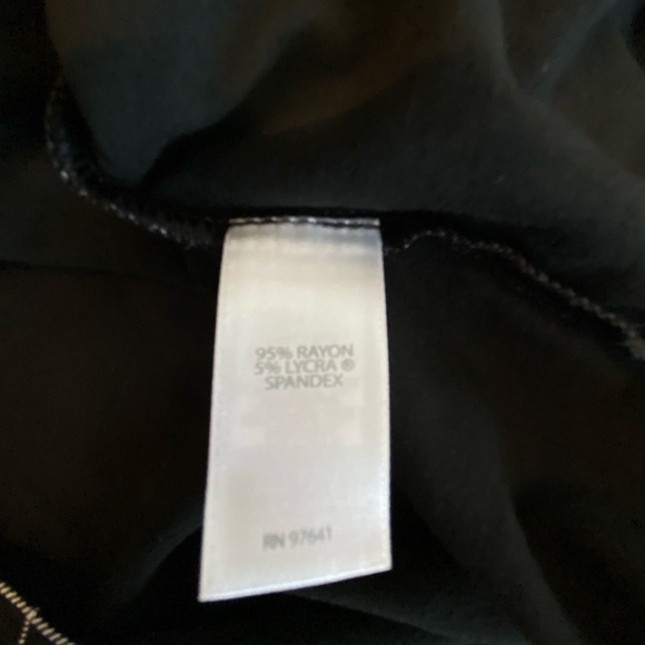 J Jill Wearever Collection Windowpane Sheath Black Dress Womens L Faux Wrap NWT - Picture 6 of 11